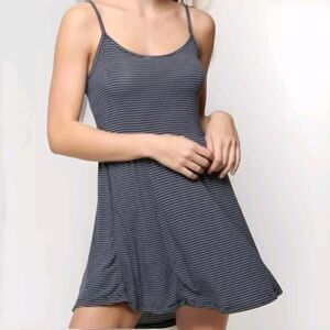 Brandy Melville Black and Gray Striped Pajama